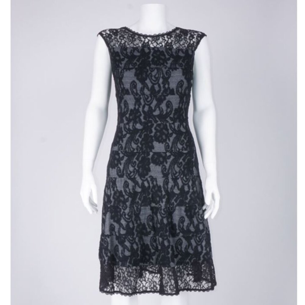 NWT New York & Company Lace Dress- Black / Gray